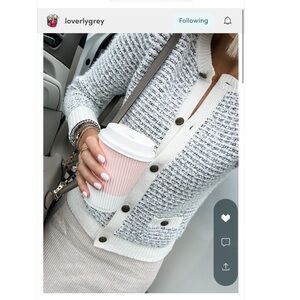 LOFT Boucle Cardigan Sweater